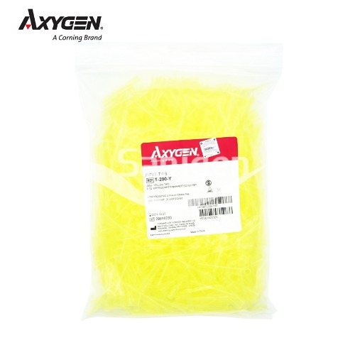 Axygen Universal Fit Tips, Yellow Tips, 1-200ul 1000개, 피펫팁, rack, 피펫팁랙