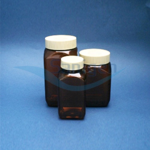갈색 사각 샘플병 (PET) 200-500ml BT1515A